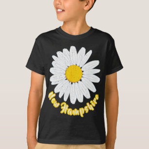 Camiseta Férias em New Hampshire Flores Prado Margaridas Pé