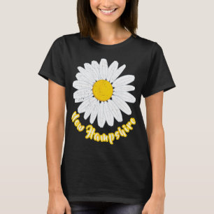 Camiseta Férias em New Hampshire Pétalas de Margarida do Pr