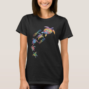 Camiseta Férias em Praia da Tartaruga do Mar da Flórida Cle