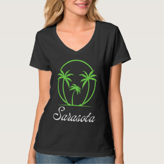Camiseta Férias em Sarasota Flórida Praia Tropical Família