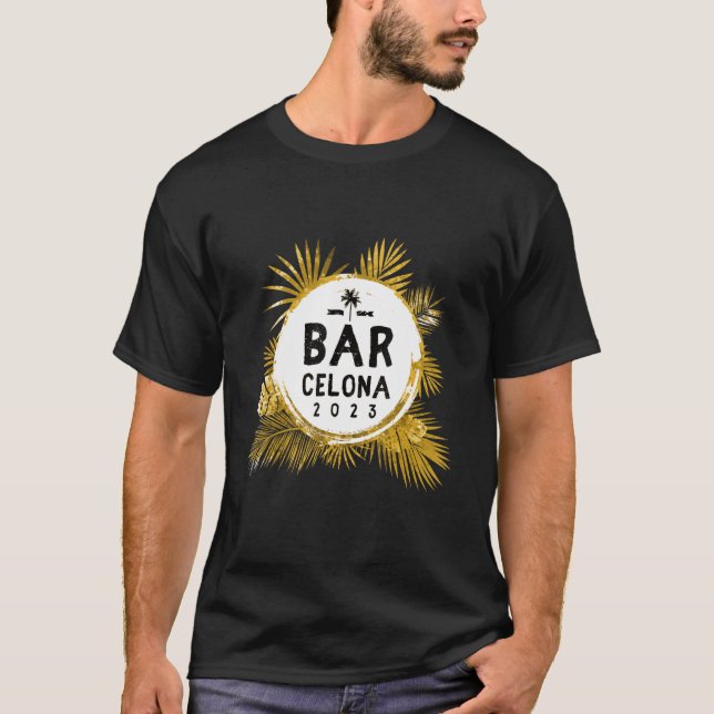 Camiseta Férias em Viagem de 2023 em Barcelona (Frente)