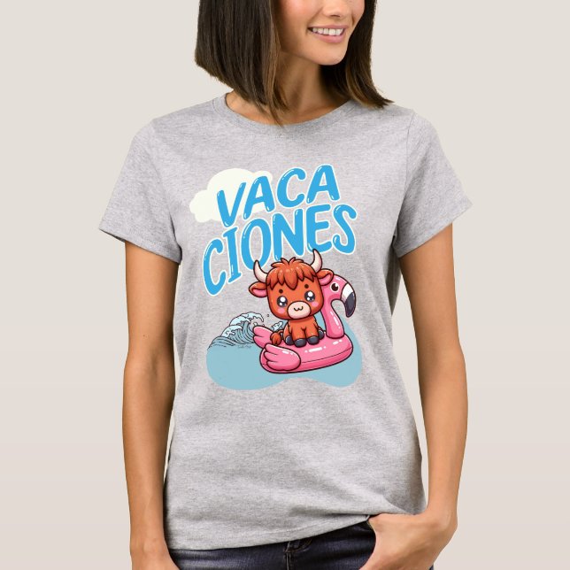 Camiseta Férias Espanholas - Vaca Cuta (Frente)