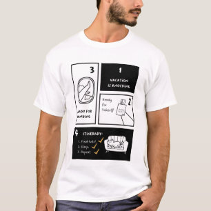 Camiseta Férias estão a falhar   Encontre o hotel. Durma. R