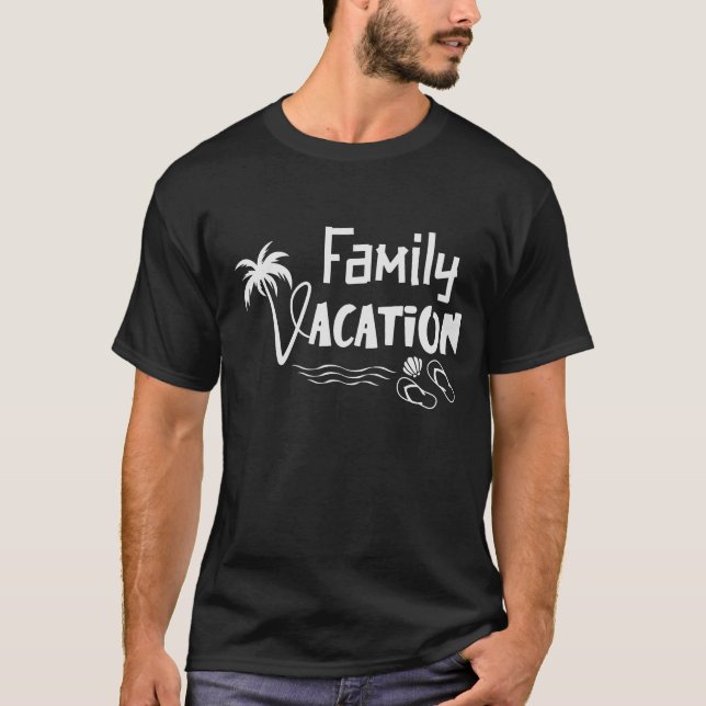 Camiseta Férias Familiares 2021 Férias De Verão Engraçadas (Frente)