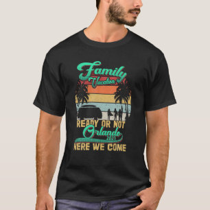 Camiseta Férias Familiares 2021 Orlando Florida Road Trip 