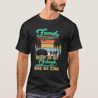 Camiseta Férias Familiares 2021 Orlando Florida Road Trip B