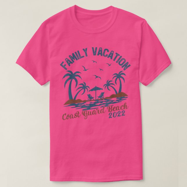 Camiseta Férias Familiares 2022 Palm Tree Guarda na Costa d (Frente do Design)
