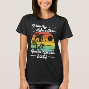Camiseta Férias Familiares 2022 Vintage Florida Palm Beach