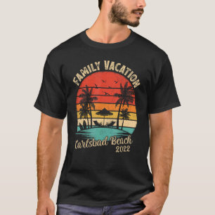 Camiseta Férias Familiares 2022 Vintage Retro California Ca