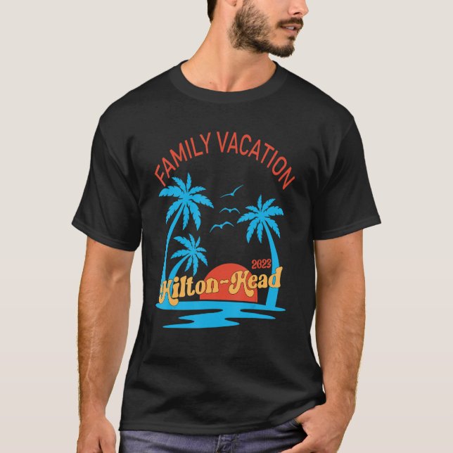 Camiseta Férias Familiares 2023 Hilton-Head Matching Group  (Frente)