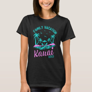 Camiseta Férias Familiares 2023 Kauai Hawaii Beach