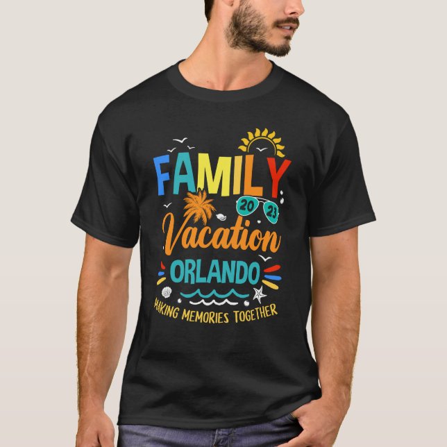 Camiseta Férias Familiares 2023 Memórias do Fazer Orlando A (Frente)