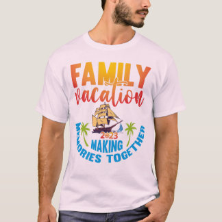 Camiseta Férias Familiares 2023 Memórias Engraçadas do Faze