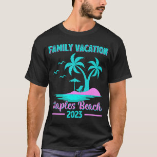 Camiseta Férias Familiares 2023 Palm Tree Florida Nápoles B