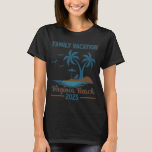 Camiseta Férias Familiares 2023 Palm Tree Virginia Beach 2