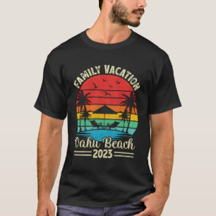 Camiseta Férias Familiares 2023 Praia do Havaí Oahu