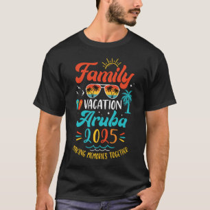 Camiseta Férias Familiares 2025 Aruba - Férias de Verão que