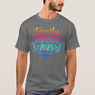 Camiseta Férias Familiares 2025 Beach Matching Family Summe