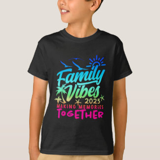 Camiseta Férias Familiares 2025 Beach Matching Family Summe
