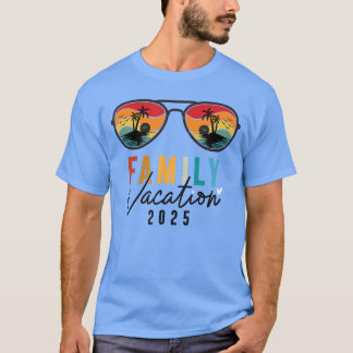 Camiseta Férias Familiares 2025 Beach Summer Men Miúdas