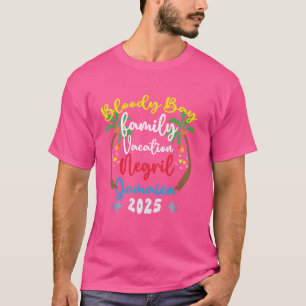 Camiseta Férias Familiares 2025 Bloody Bay Beach Negril Sum