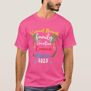 Camiseta Férias Familiares 2025 Cancun Xcacel Beach Summer