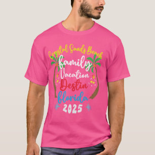 Camiseta Férias Familiares 2025 Florida Crystal Sands Beach