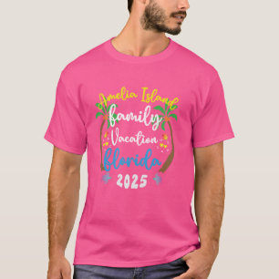 Camiseta Férias Familiares 2025, Ilha Amelia Matchin, Flóri