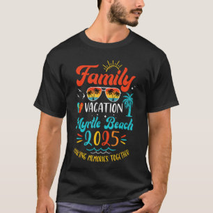 Camiseta Férias Familiares 2025 Myrtle Beach Matching Summe
