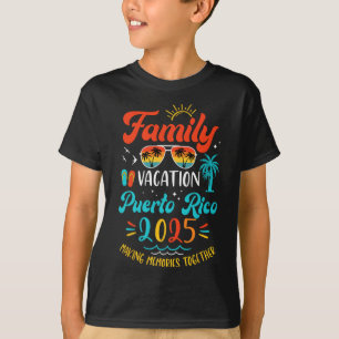Camiseta Férias Familiares 2025 Porto Rico Matching Summer