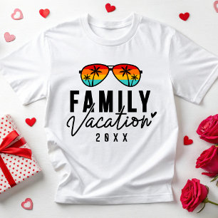 Camiseta Férias Familiares 2025 Praia Viagem Verão