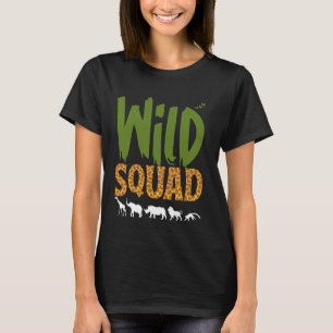 Camiseta Férias Familiares Africanas Selvagens Esquadrão En