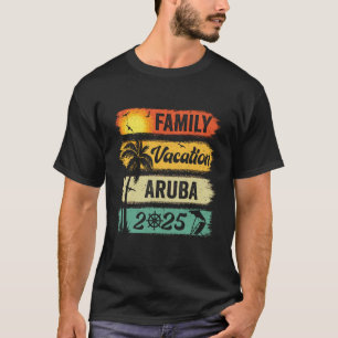 Camiseta Férias Familiares Aruba 2025 Grupo Funny Matching