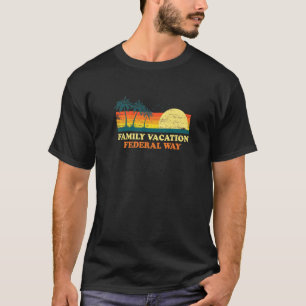 Camiseta Férias Familiares Caminho Federal Americano Washin