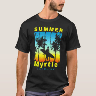 Camiseta Férias Familiares Carolina Myrtle Sunset Beach