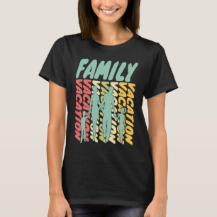 Camiseta Férias Familiares Correspondendo à viagem de Verão