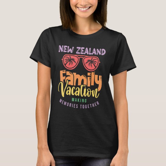 Camiseta Férias Familiares da Nova Zelândia Correspondentes (Frente)