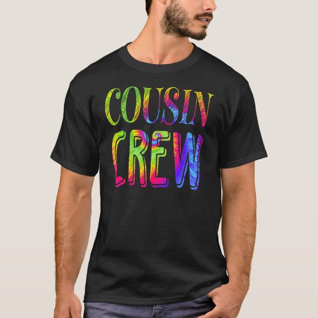 Camiseta Férias Familiares De Amarrados De Cousin Crew Dye  (Frente)