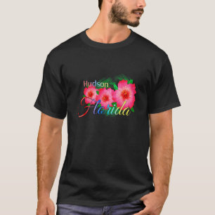 Camiseta Férias Familiares de Flores Tropicais da Hudson Fl
