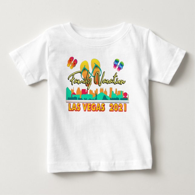 Camiseta Férias Familiares de Las Vegas 2021 Estação de Ver (Frente)