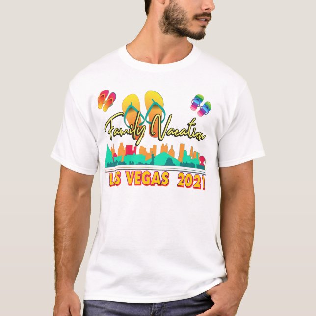 Camiseta Férias Familiares de Las Vegas 2021 Estação de Ver (Frente)