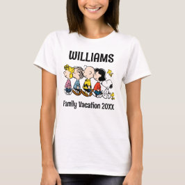 Camiseta Férias Familiares de Peanuts Gang