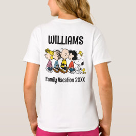 Camiseta Férias Familiares de Peanuts Gang