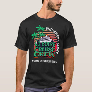 Camiseta Férias Familiares DE TRIPULAÇÃO EM CRUZE DE BOOZE