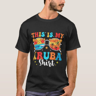 Camiseta Férias Familiares de Verão em Combinação com Aruba