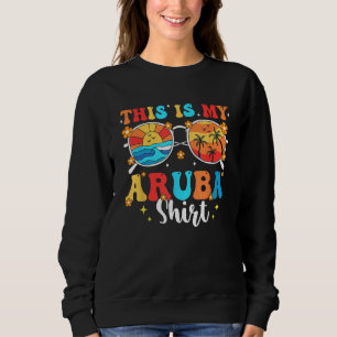 Camiseta Férias Familiares de Verão em Combinação com Aruba