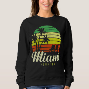 Camiseta Férias Familiares em Miami Sunset Beach