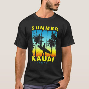 Camiseta Férias Familiares Engraçadas Hawaii Kauai Sunset B