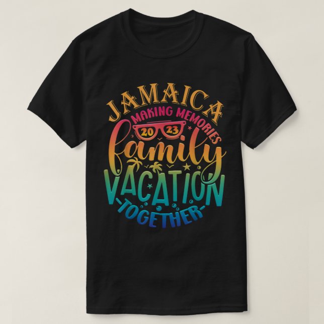 Camiseta Férias Familiares Engraçadas Memórias do Fazer Jam (Frente do Design)