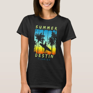 Camiseta Férias Familiares Engraçadas na Flórida Destin Sun